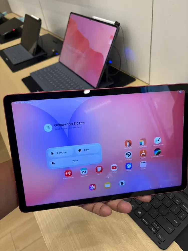 Tab s10 lite free keyboard dan stylus pen