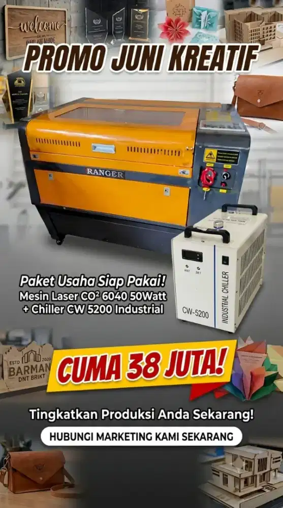 MESIN LASER CO2 4060 PLUS CHILEER