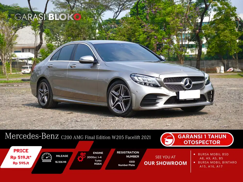 Mercedes Benz C200 W205 Facelift 
AMG Final Edition 2021