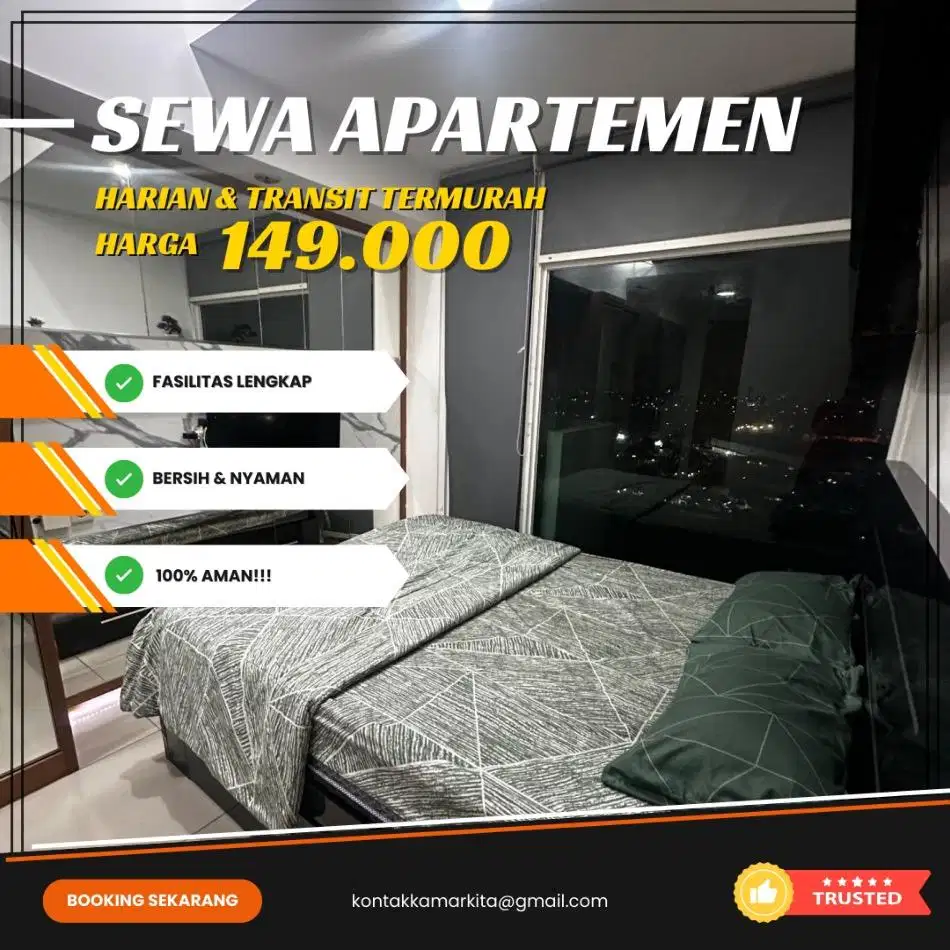 SEWA APARTEMEN BASSURA CITY HARIAN/TRANSIT TERMURAH JAKARTA TIMUR