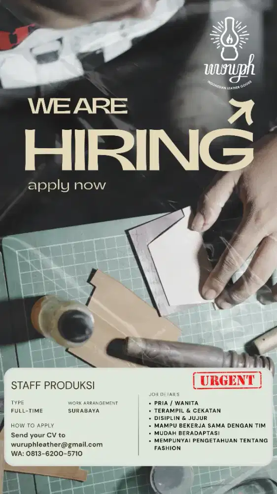 LOKER TENAGA PACKING, STAFF PRODUKSI, DESAIN GRAFIS