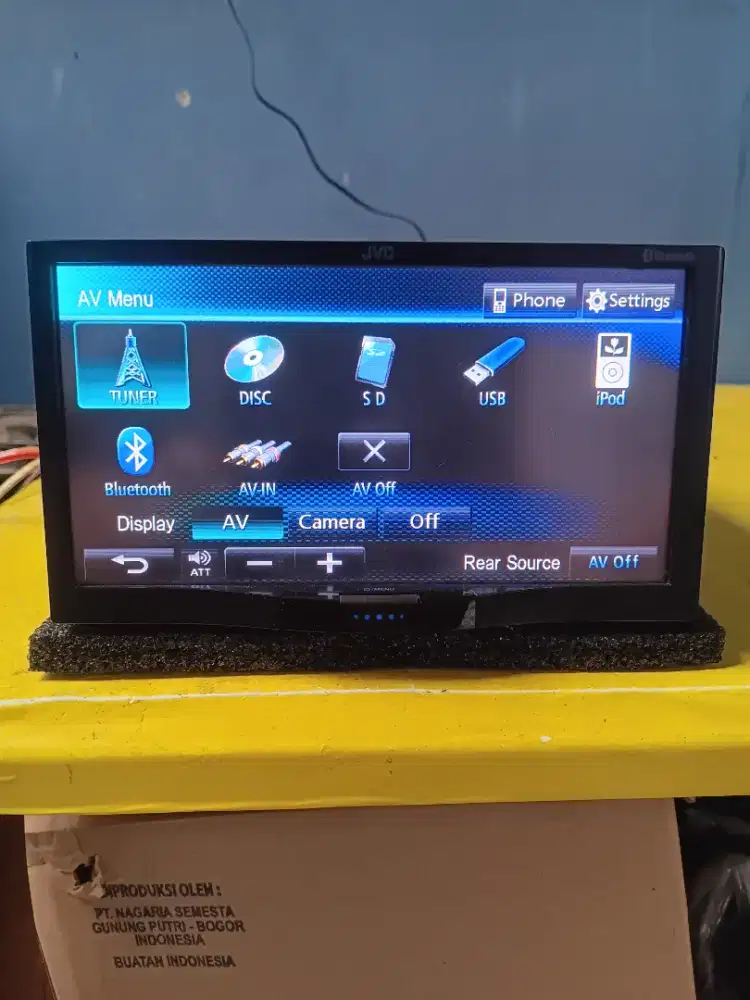 Head unit jvc 7 inch