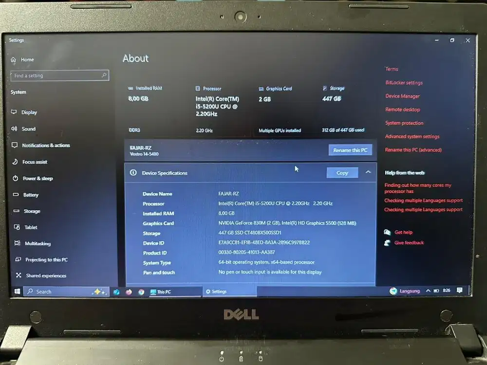 Dell Vostro 5480