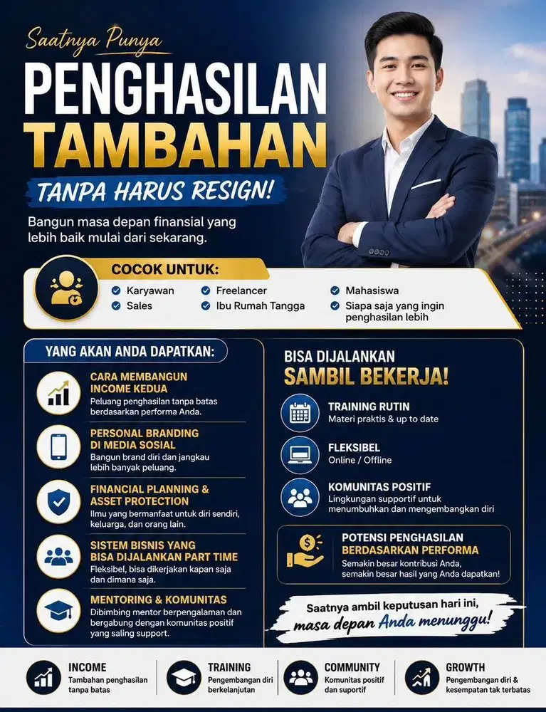 Kesempatan Membangun Income Tanpa Harus Resign dari Pekerjaan