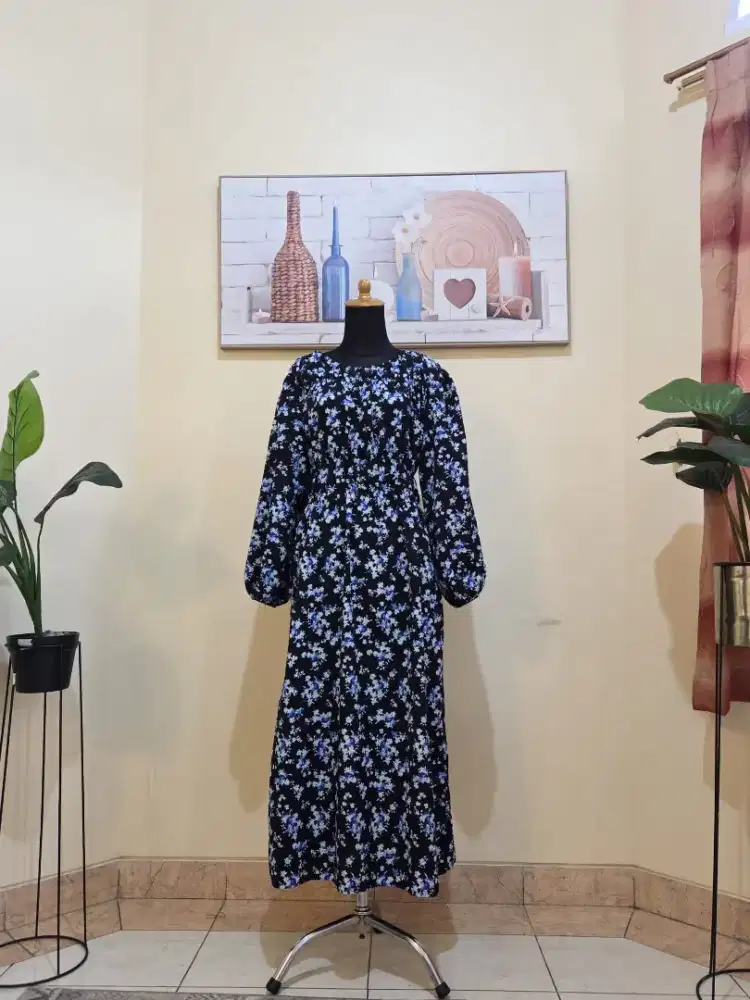 Dijual Dress Cantik Biru Mark Spencer Murmer