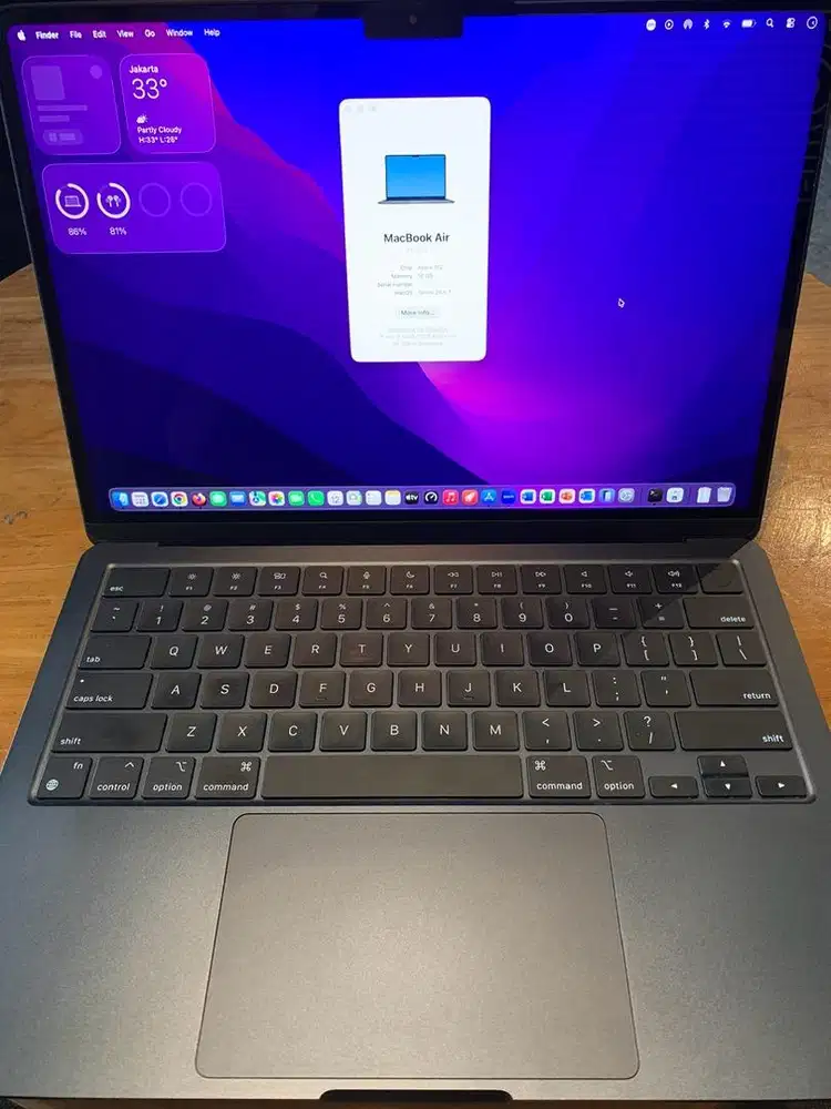 Macbook Air M2 16/256 iBox BH 100%