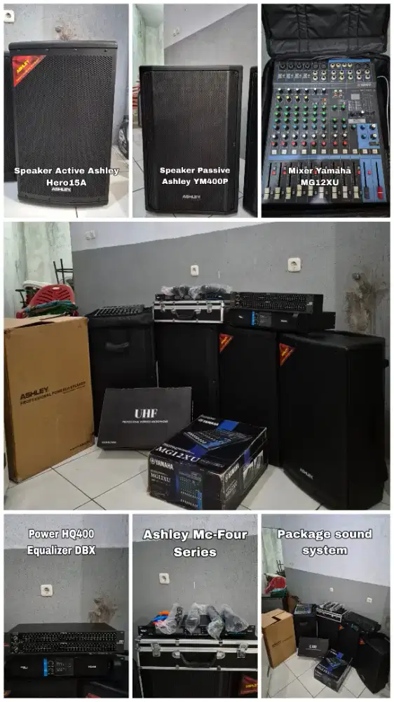 Sound system paket Ashley dan Yamaha