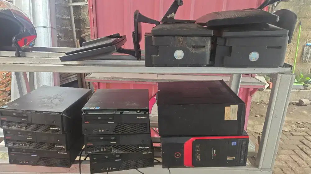 CPU mati dan monitor hidup garis garis