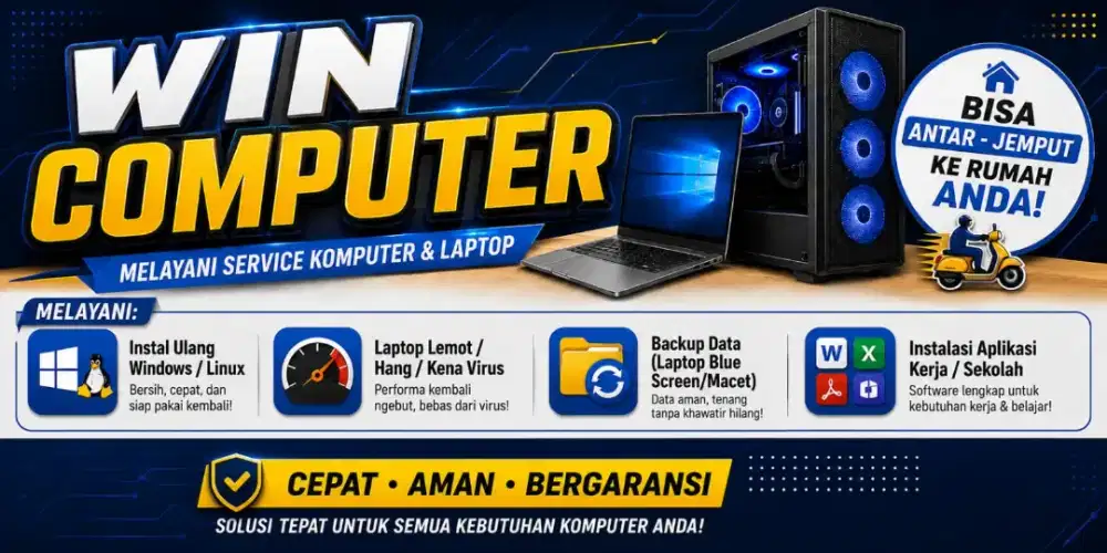 Jasa Install Ulang Laptop PC & Backup Data