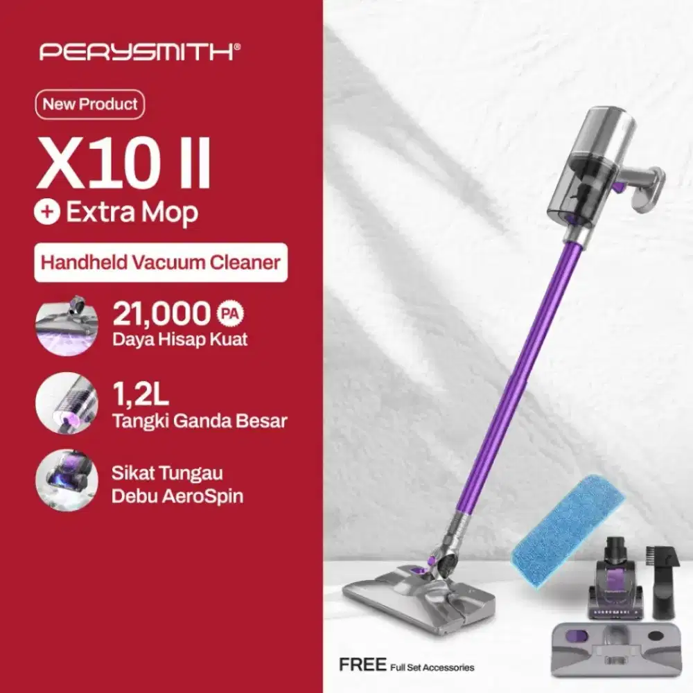 JUAL CEPAT BISA NEGO Vacuum Cleaner Perysmith X10 II Beli Maret 2026