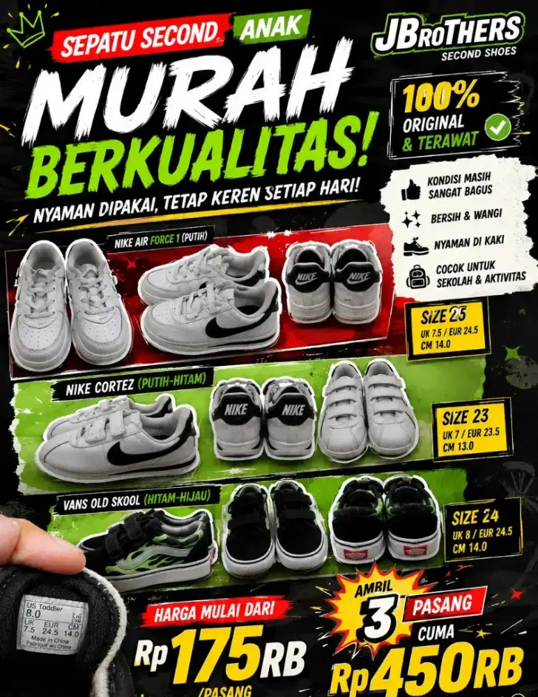 SEPATU SECOND ORIGINAL