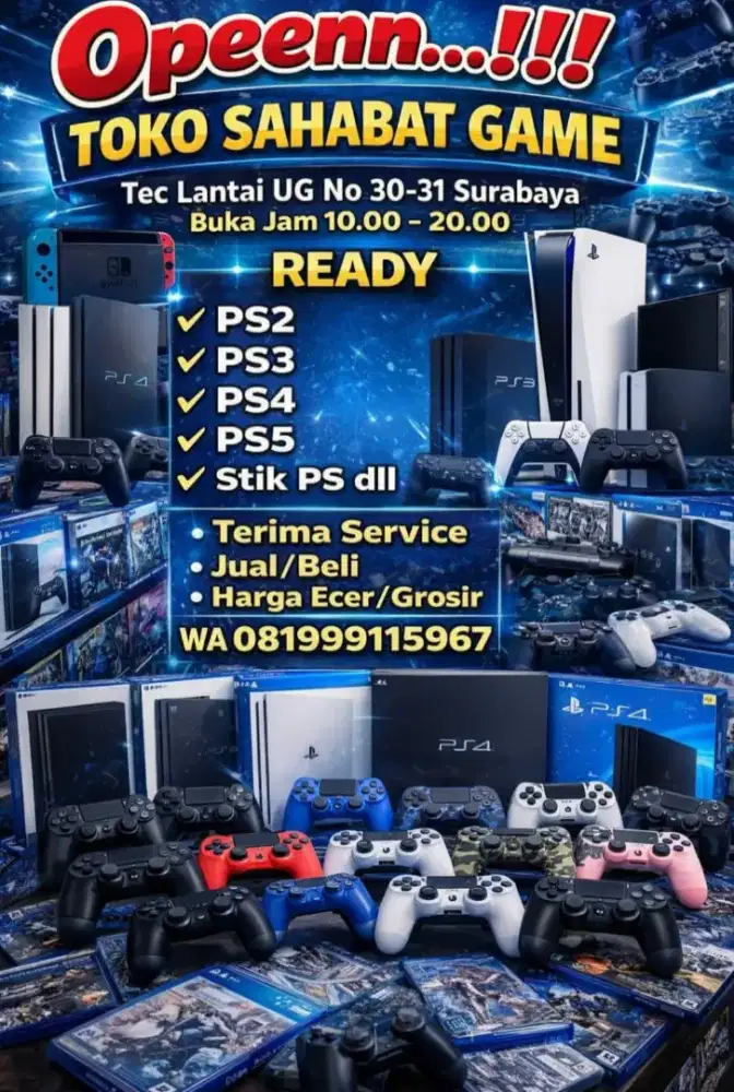 Game ps 2,3,4 slim fat