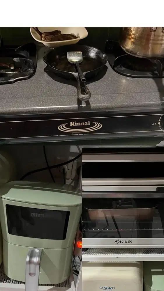 Bundle air fryer & oven free kompor