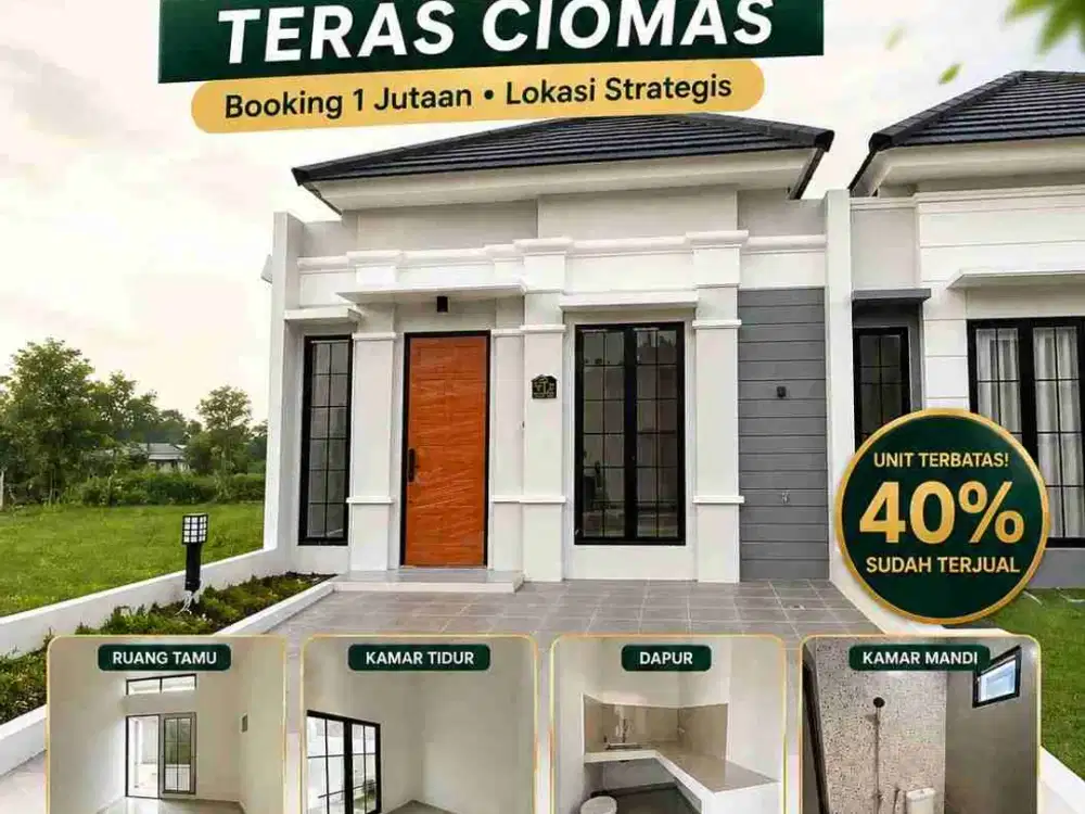 Dijual Rumah siap huni dekat kecamatan ciomas