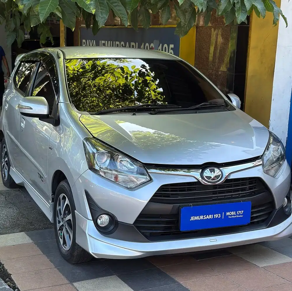 TOYOTA 2018 AGYA G 1,2 A/T SILVER MURAH MOBIL1717 JEMURSARI