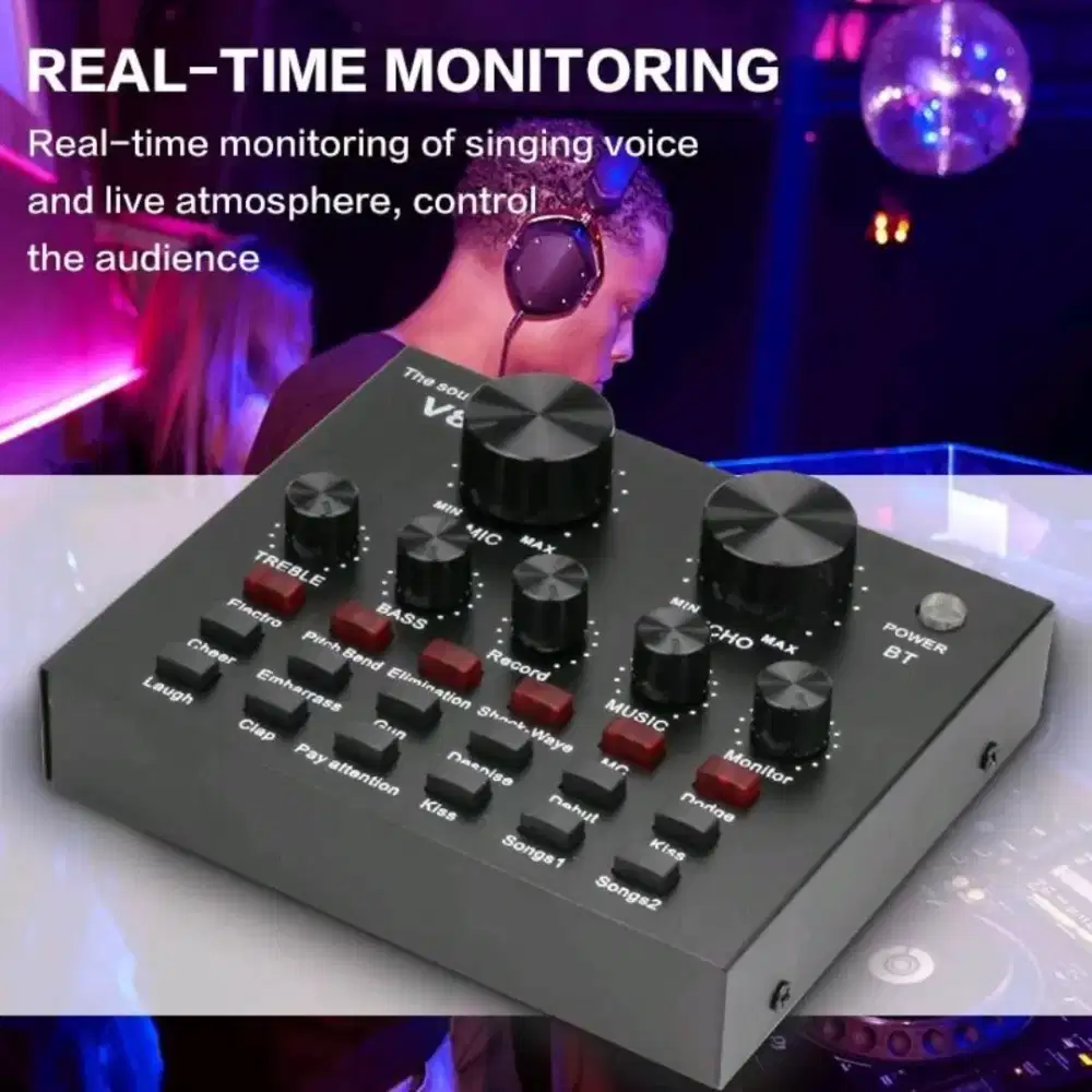 Usb soundcard sound card V8 mixer external