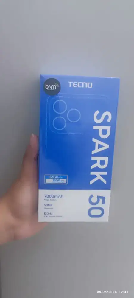 Tecno Spark 50 6/128 Garansi Resmi