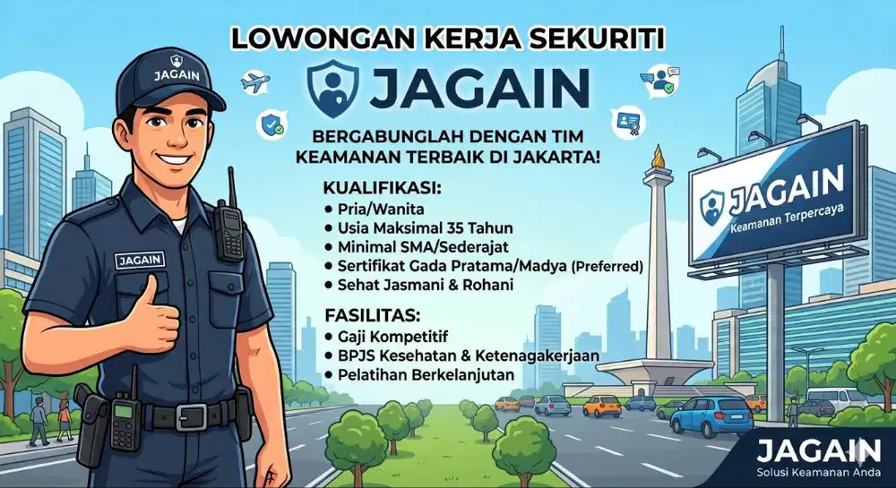 LOWONGAN SEKURITI UNTUK AREA DKI JAKARTA