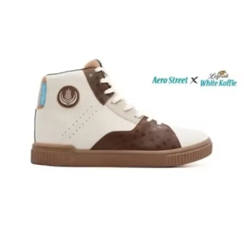 Sepatu Aerostreet X Luwak White Koffie Original Limited Edition