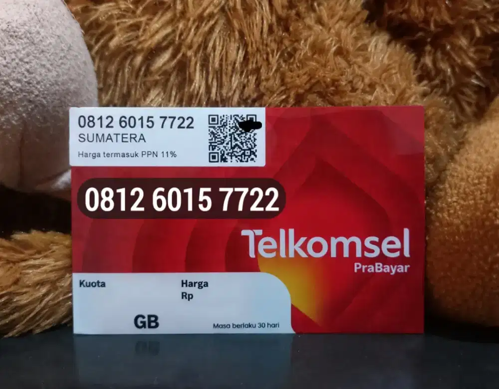 Kartu Perdana Telkomsel Nomor Cantik Seri 081260 Kuota 3 GB
