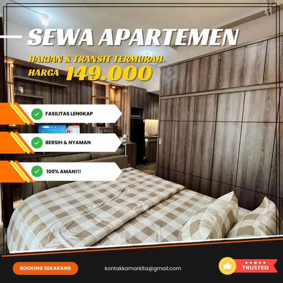 Sewa apartemen citypark jakarta barat harian/Transit Termurah