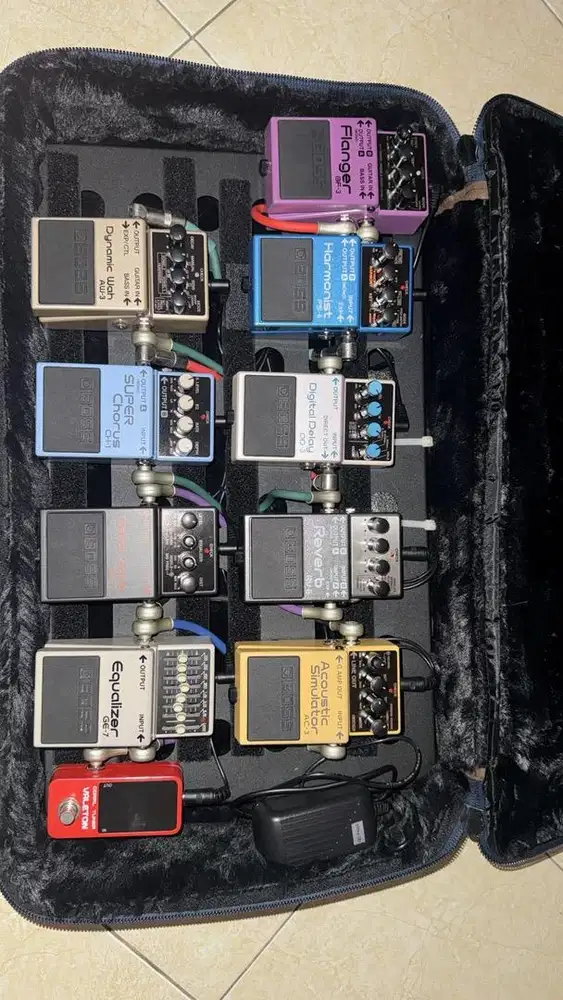 Pedalboard Setup 10 Pedal BOSS & Valeton Fullset