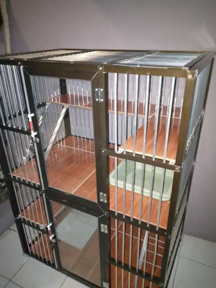 Kandang kucing 2 kamar