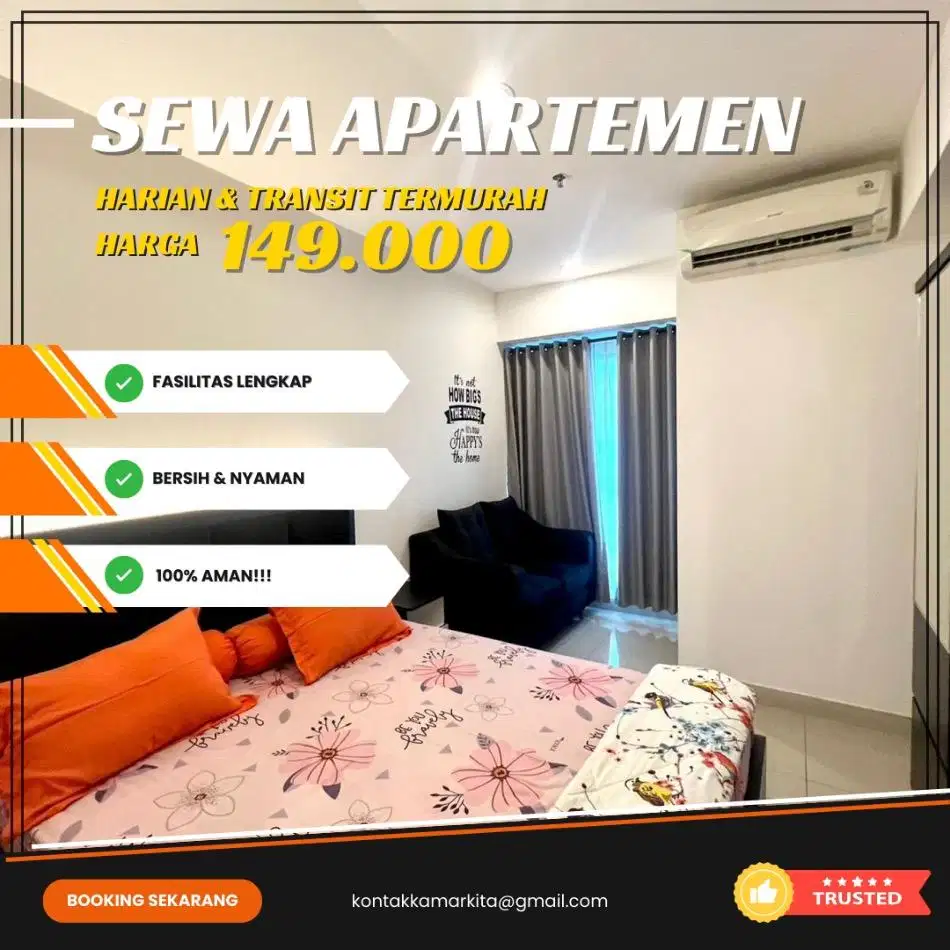 Disewakan apartemen Emerald Bintaro Harian/Transit Termurah Tangerang