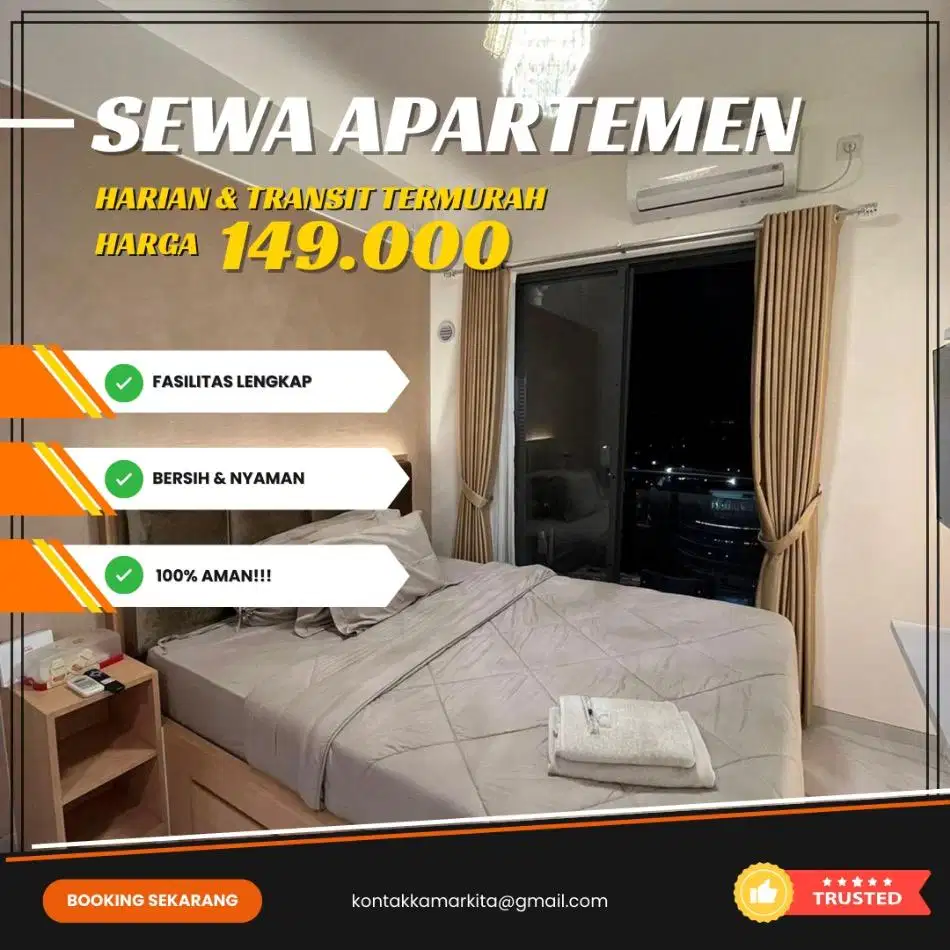Sewa apartemen skyhouse bsd Harian & transit tangerang termurah