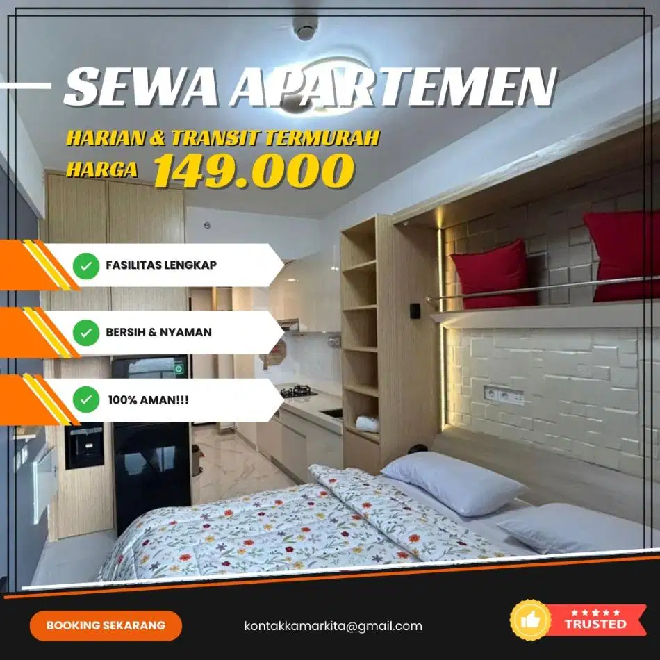 Sewa apartemen treepark city tangerang harian/Transit termurah