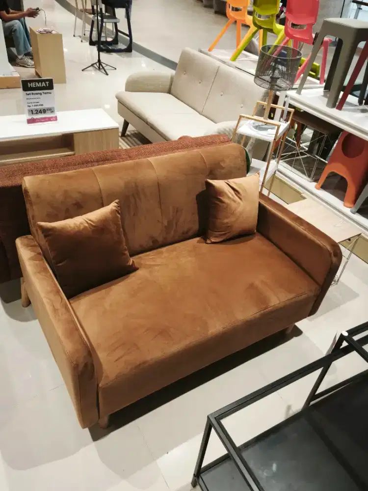 sofa tamu 2 Seater Baru Murah