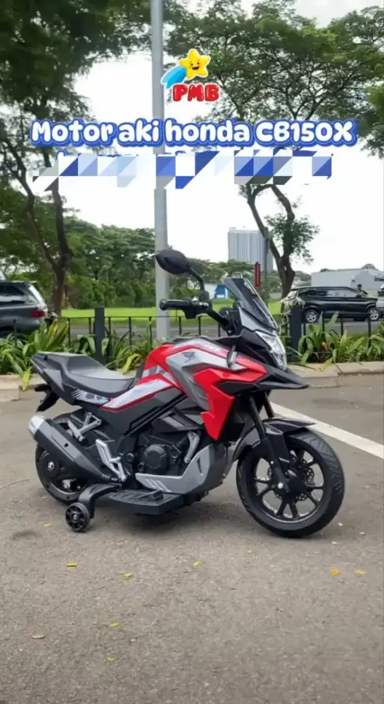 Motor Aki Cb150x utk anak sistem pijak pedal jln, bergaransi mesin