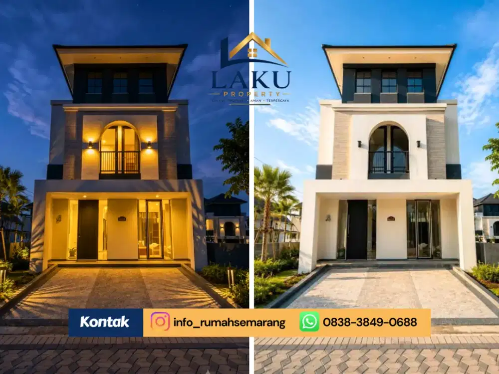 Rumah 2 Lantai American Classic di Banyumanik, Cuma 600 Jutaan!