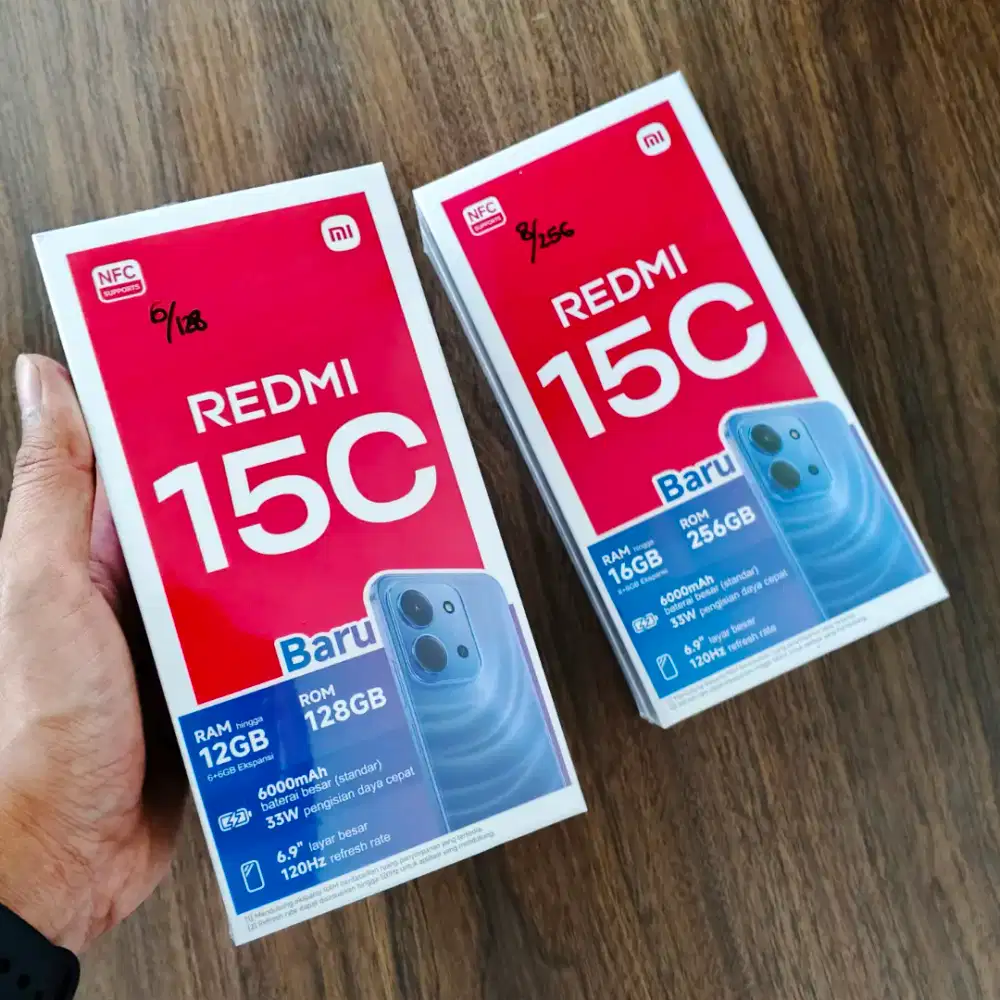 Promo REDMI 15C [6/128 GB || 8/256 GB] Original Garansi Resmi