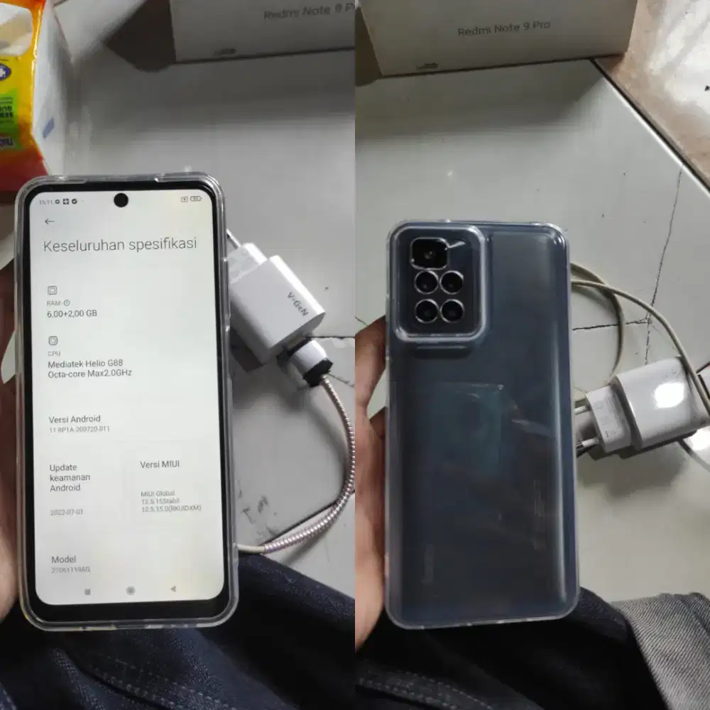 Redmi 10 ram 6+2/128 siap pakai