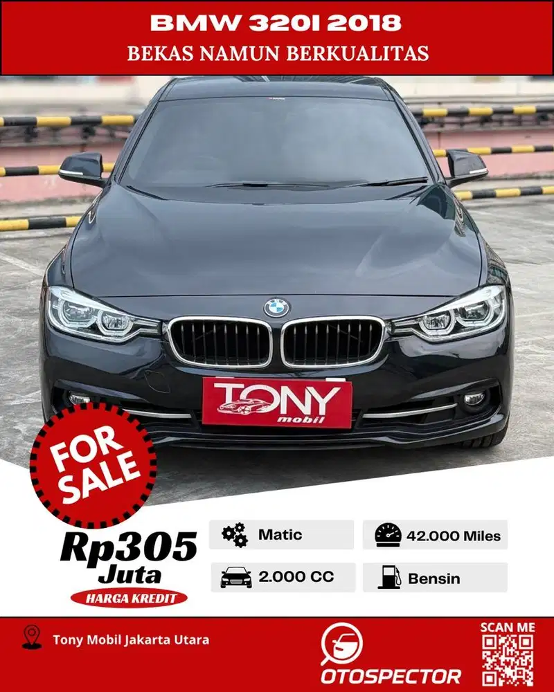 F30 Sport BMW 320i Hitam 2018