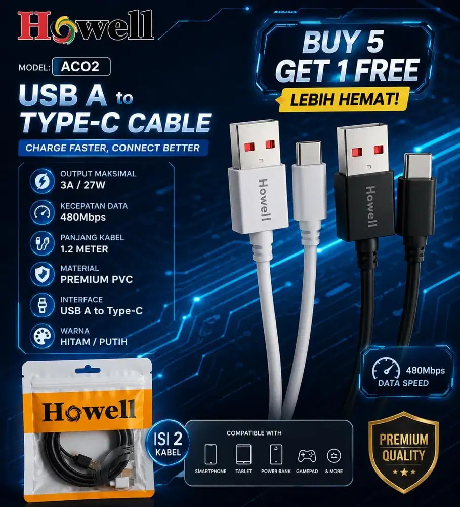 KABEL TYPE C FAST CHARGGING