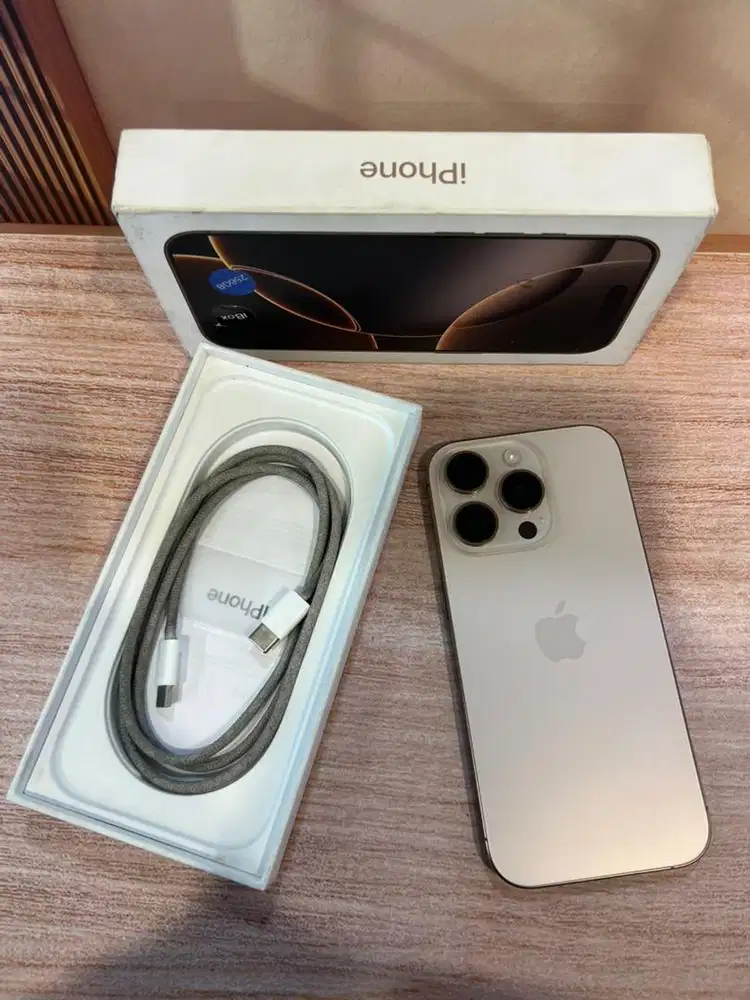 iPhone 16 Pro 256GB Desert T Ex iBox BH 87% lengkap