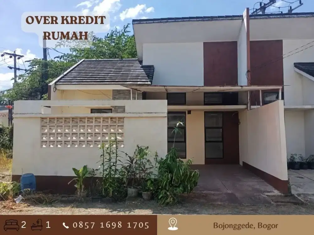 Rumah MURAH 29JT Over Kredit HOOK di The Andalusia Residence dkt stasiun