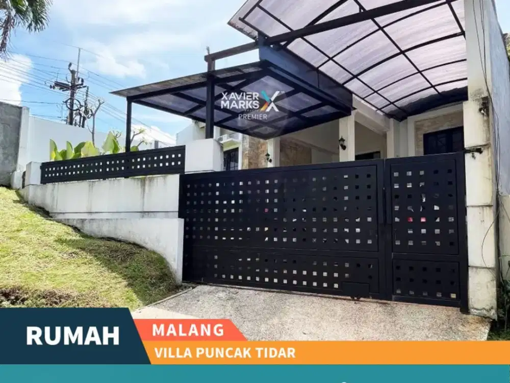 Dijual Rumah Mewah Konsep American di Villa Puncak Tidar Malang