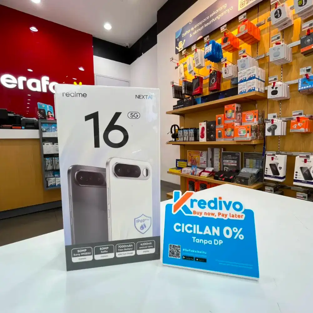 Realme 16 5G 8/256gb Cicilan By kredivo erafone imam Bonjol