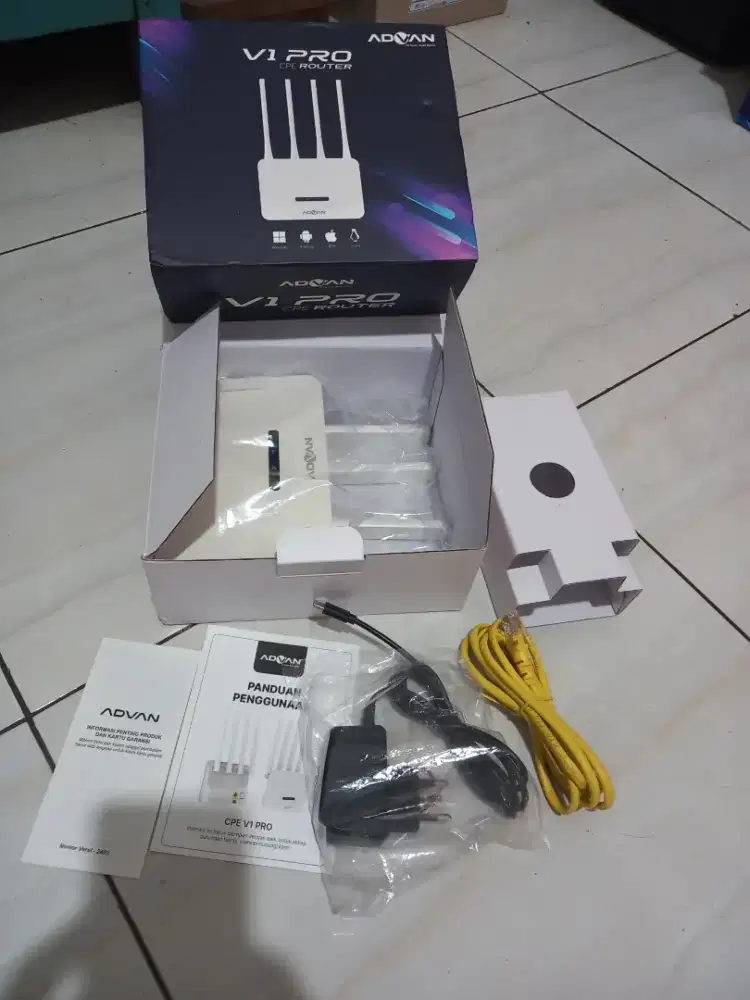 Advan cpe router v1 pro (lengkap ori bawaan) 4g all operator