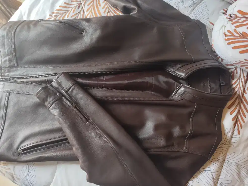 Jaket kulit domba original