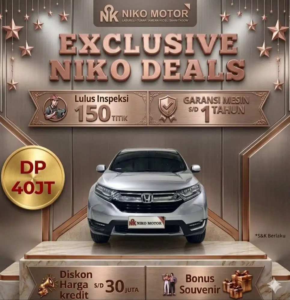 (ANTIK KM54RB) CRV PRESTIGE 2018 AT :2017|2019