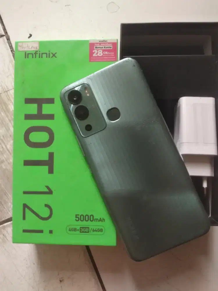 Infinix Hot'12'i 4/64ori'an Mulus NoMinus Smua,Oke  Fullset SiapPakai