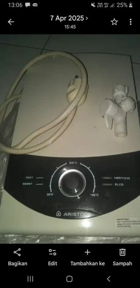 WATER HEATER INSTANT LISTRIK