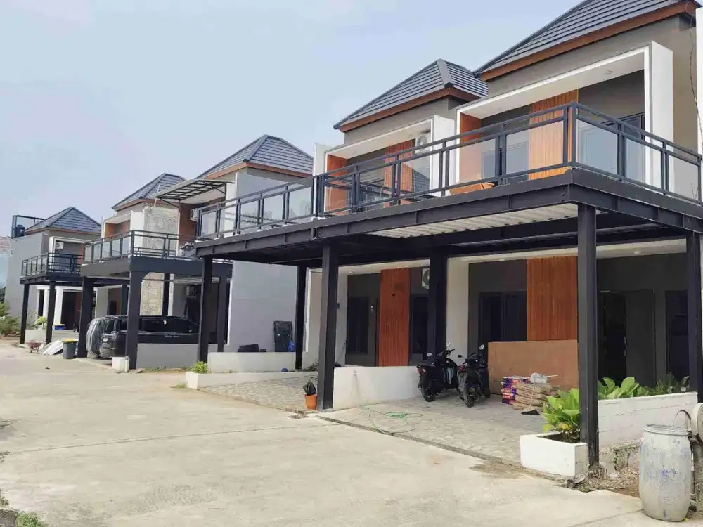 Hunian mewah exclusive one gate system pinggir jalan raya utama kampung sawah dekat tol Jatiwarna