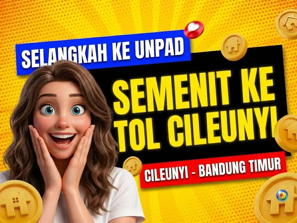 JUAL RUMAH DI CILEUNYI, CIBIRU, JATINANGOR, BANDUNG TIMUR.