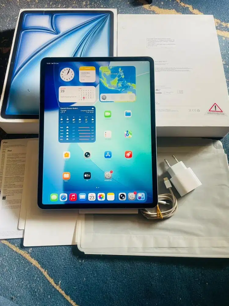 Ipad air M3 13 inch 256 gb ibox PA/A fullset ori garansi on nominus