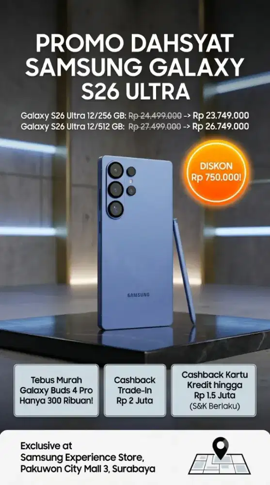 Samsung Galaxy S26 Ultra Extra Cashback